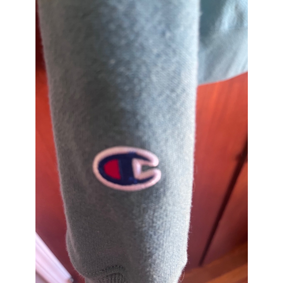 Champion Reverse Weave Teal Sweatshirt - Picture 3 of 4